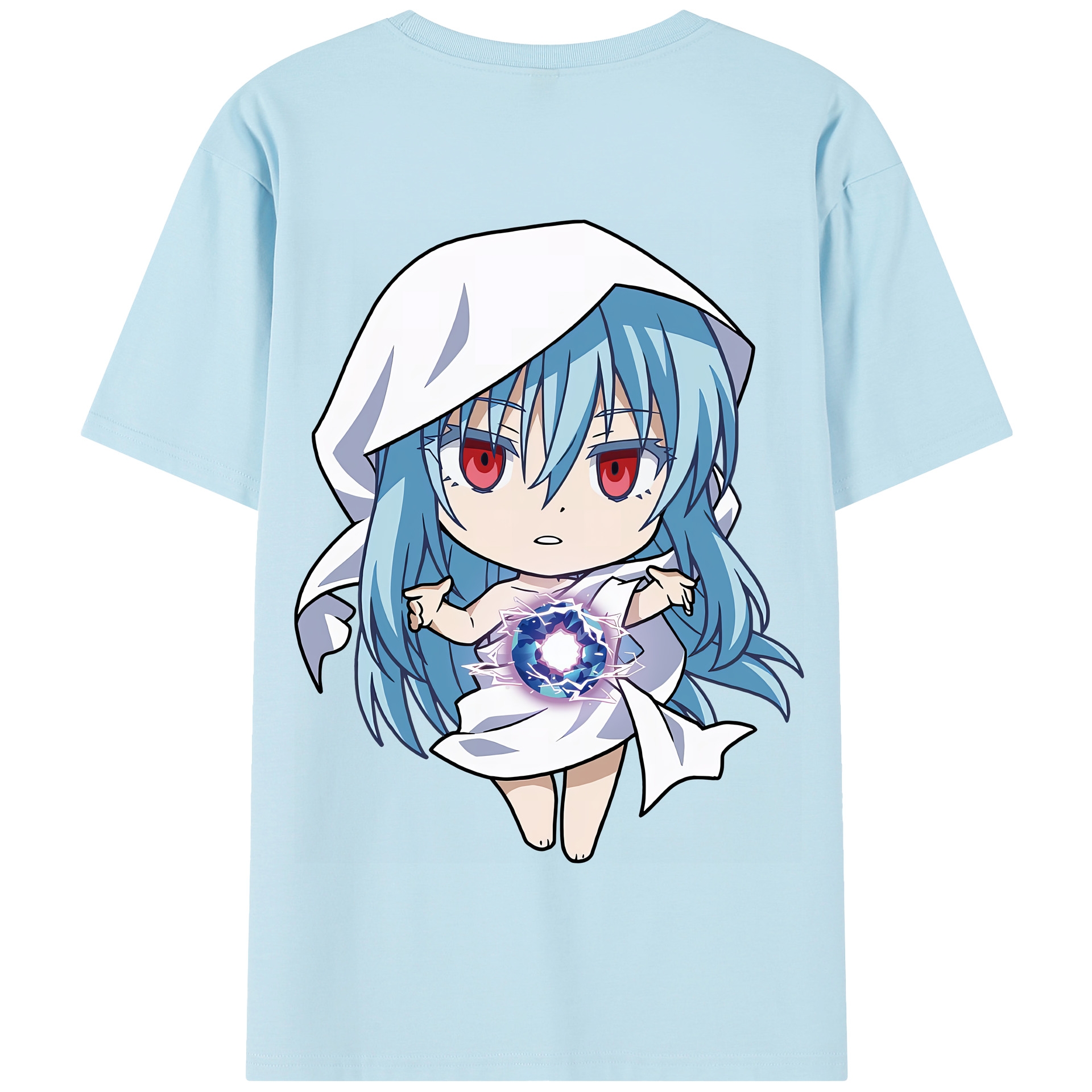 （画像用） 転スラ Regarding Reincarnated to Slime 綿100％半袖Tシャツ（背面プリント）
